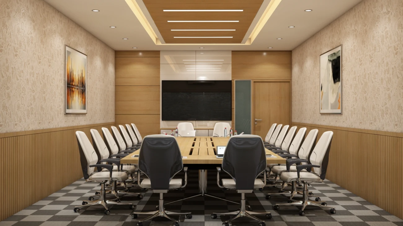 Approved builder 3D render of The Summit conference room